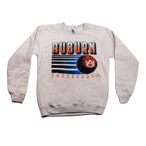 light gray retro AU basketball crew